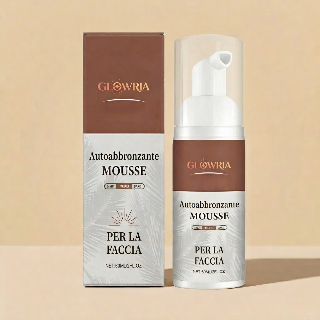Mousse Viso Autoabbronzante Idratante Glowria™