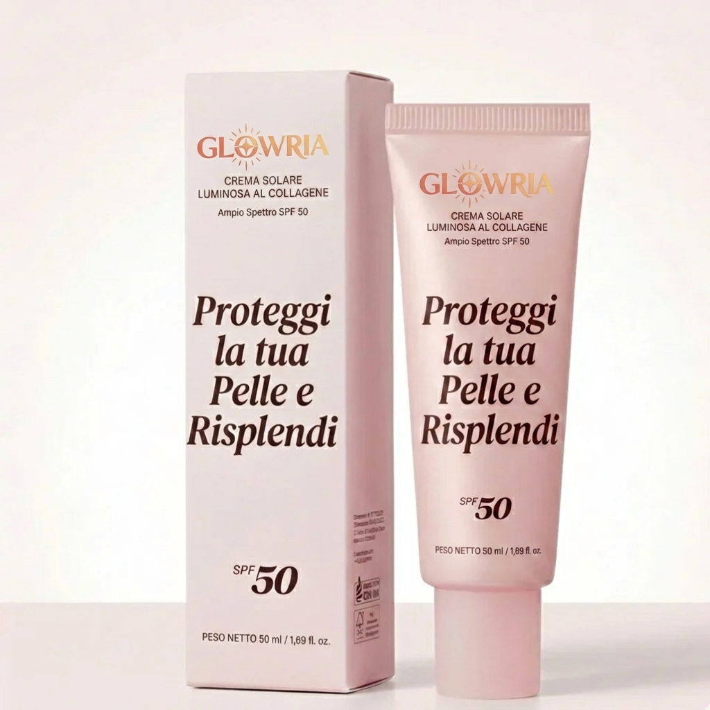 Crema solare al collagene Glowria™